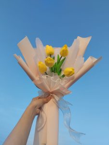 bo hoa tulip 5 bong